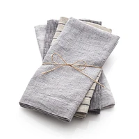 Suits Linen Cloth Dinner Napkins, Set of 4