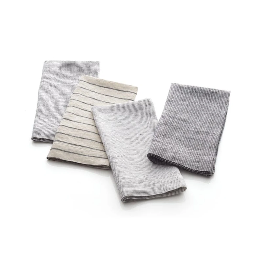 Suits Linen Cloth Dinner Napkins, Set of 4