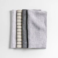 Suits Linen Cloth Dinner Napkins, Set of 4