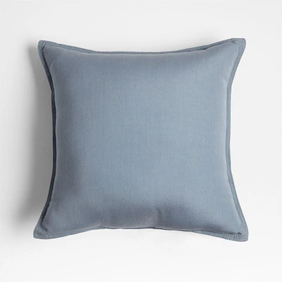 Sunbrella ® 20"x20" Haze Blue Outdoor Throw Pillow