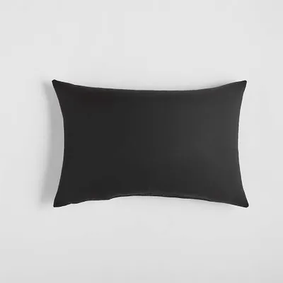 Sunbrella ® Canvas Black Outdoor 20"x13" Pillow