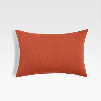 Sunbrella ® 20"x13" Brick Outdoor Lumbar Pillow