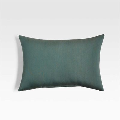 Sunbrella ® 20"x13" Lagoon Teal Outdoor Lumbar Pillow