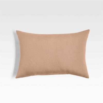 Sunbrella ® 20"x13" Petal Pink Outdoor Lumbar Pillow