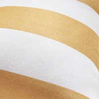 Sunbrella ® 20"x13" Cabana Wheat Yellow Stripe Outdoor Throw Pillow