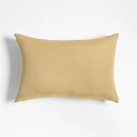 Sunbrella ® Canvas 20"x13" Wheat Yellow Outdoor Throw Pillow