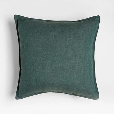 Sunbrella ® Solid 20"x20" Aspen Green Textured Outdoor Throw Pillow