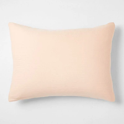 Supersoft Kids Elegant Pink Organic Cotton Gauze Pillow Sham