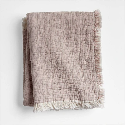 Supersoft Organic Cotton Gauze Classic Mauve Pink Kid Blanket