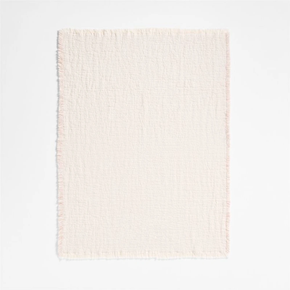 Supersoft Organic Cotton Gauze Classic Mauve Pink Baby Stroller Blanket