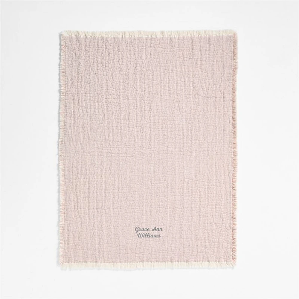 Supersoft Organic Cotton Gauze Classic Mauve Pink Baby Stroller Blanket