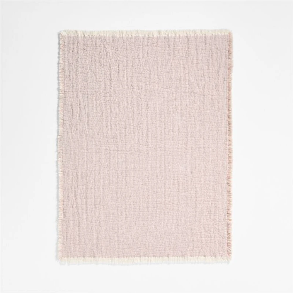 Supersoft Organic Cotton Gauze Classic Mauve Pink Baby Stroller Blanket