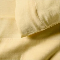 Supersoft Straw Yellow Organic Cotton Gauze Kids Twin Sheet Set