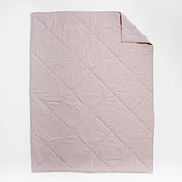 Supersoft Lilac Rose Cotton Gauze Kids Twin Quilt