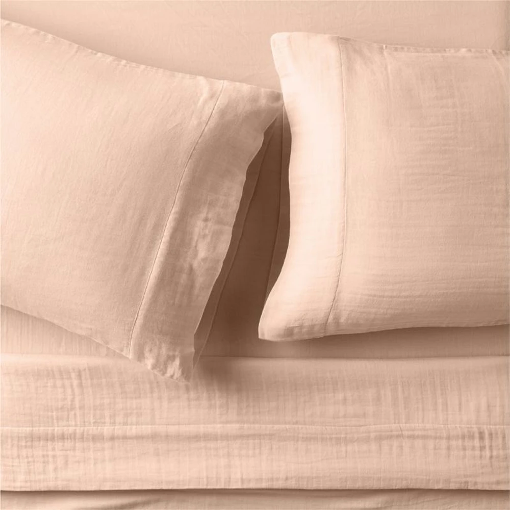 Supersoft Kids Elegant Pink Gauze Organic Cotton Twin Sheet Set