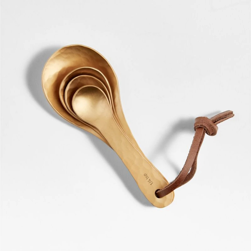 Susu Gold Metallic Measuring Spoons, Set of 4 by Eric Adjepong