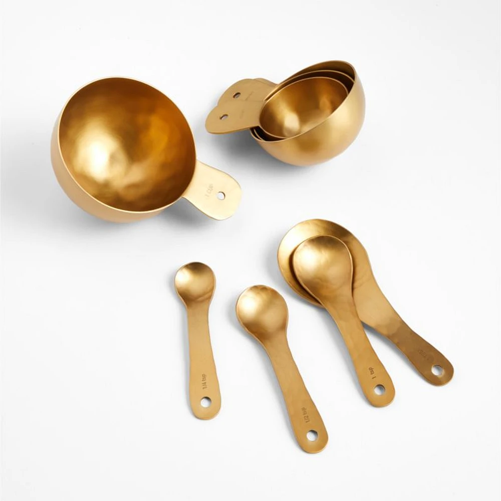 Susu Gold Metallic Measuring Spoons, Set of 4 by Eric Adjepong