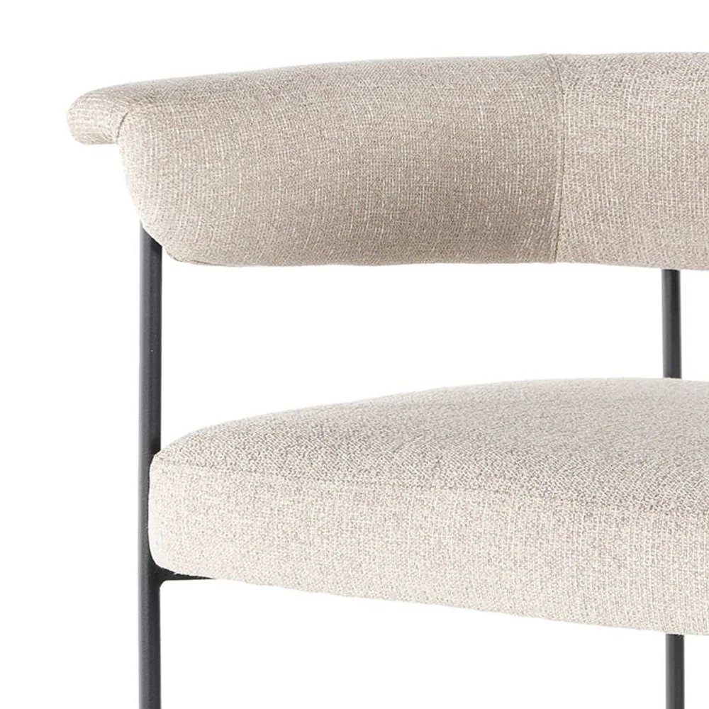 Sutter Beige Bouclé Bar Stool