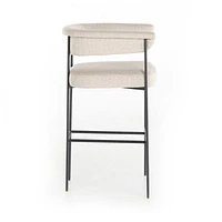 Sutter Beige Bouclé Bar Stool