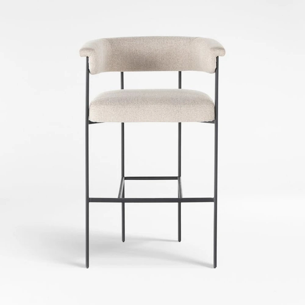 Sutter Beige Bouclé Bar Stool