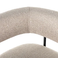 Sutter Beige Bouclé Counter Stool