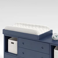 Navy Blue Wood Baby Changing Table Topper