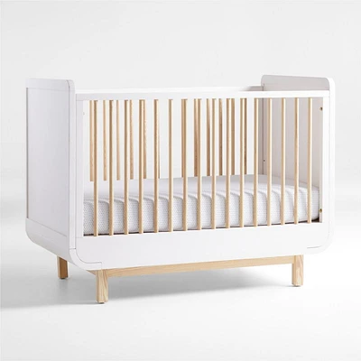 Steamer Lane Two-Tone Wood Baby Crib