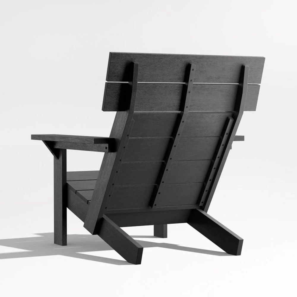 Takagi Black Recycled Outdoor Adirondack Chair