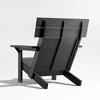 Takagi Black Recycled Outdoor Adirondack Chair