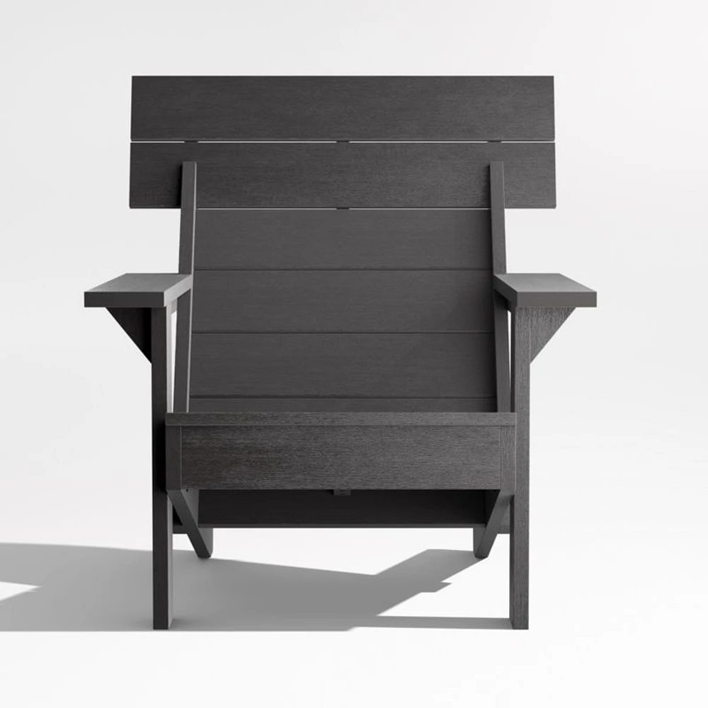 Takagi Black Recycled Outdoor Adirondack Chair