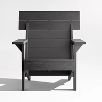 Takagi Black Recycled Outdoor Adirondack Chair