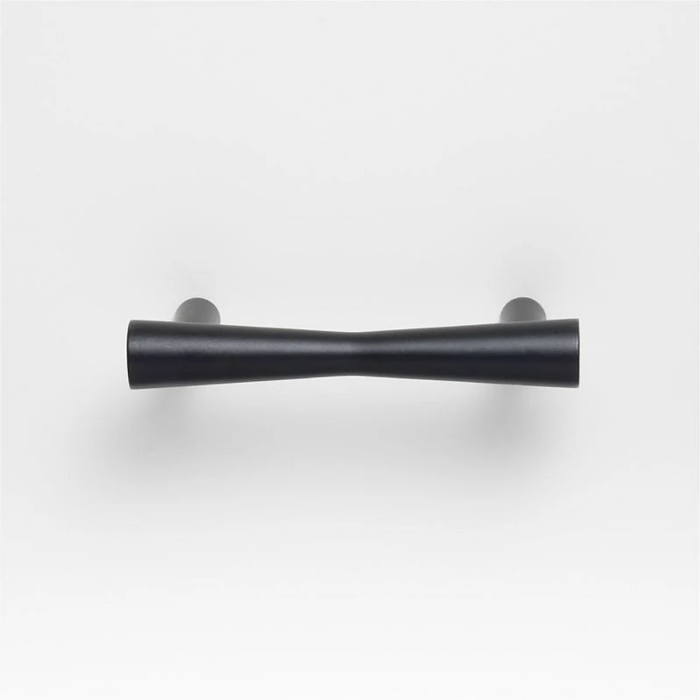 Tapered 3" Matte Black Cabinet Drawer Bar Pull
