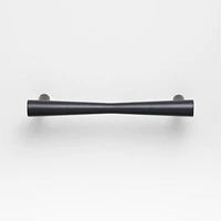 Tapered 5" Matte Black Cabinet Drawer Bar Pull