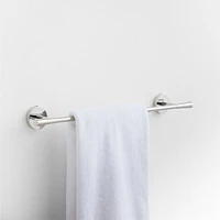 Tapered Polished Chrome Bath Towel Bar 18"
