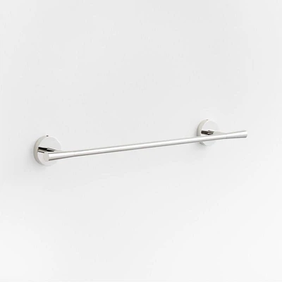 Tapered Polished Chrome Bath Towel Bar 18"