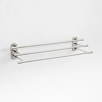 Tapered Polished Chrome Wall-Mounted Bathroom Towel Rack