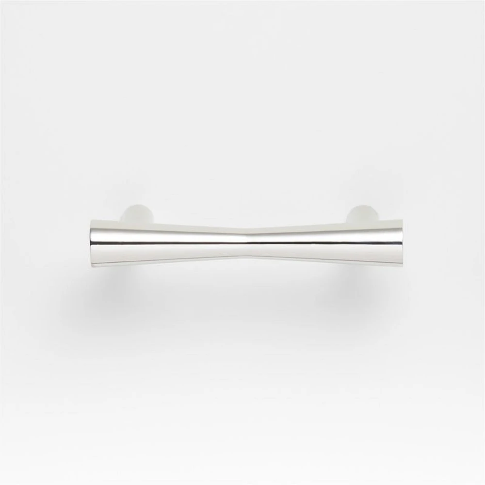 Tapered 3" Polished Chrome Cabinet Drawer Bar Pull