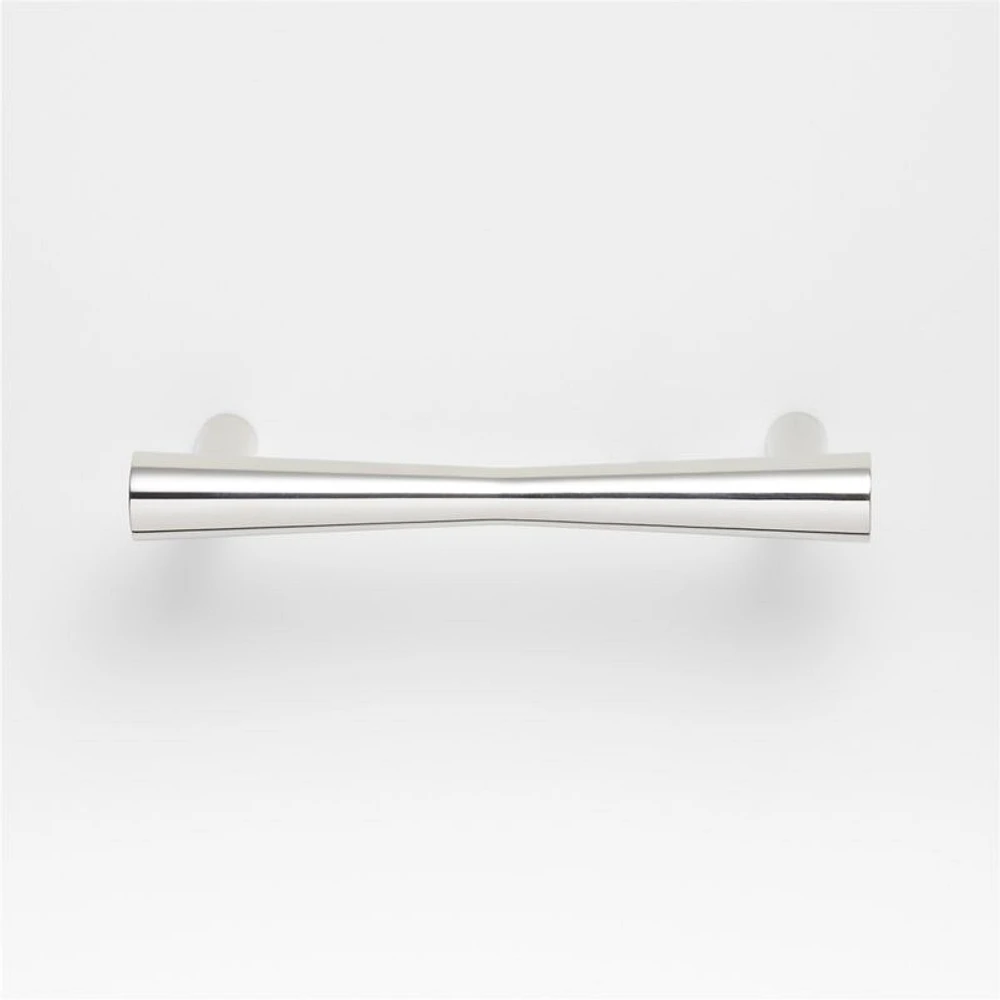Tapered 4" Polished Chrome Cabinet Drawer Bar Pull