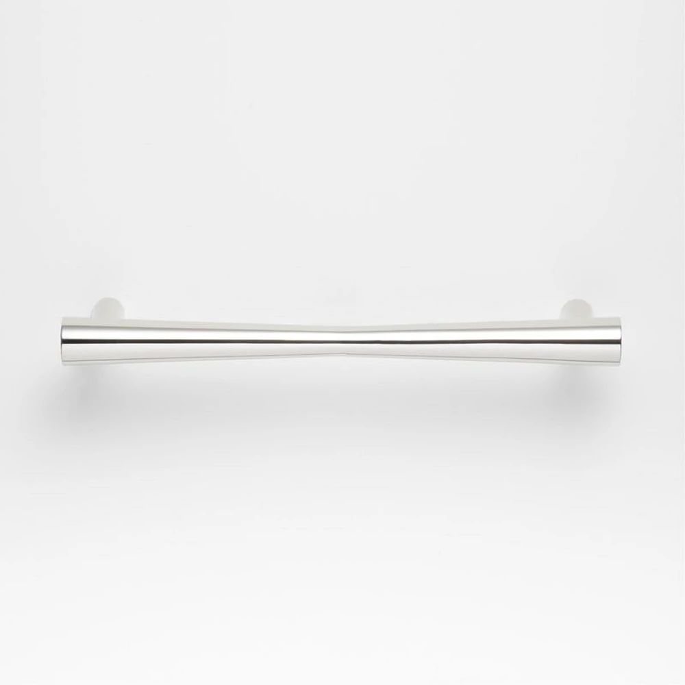 Tapered 6" Polished Chrome Cabinet Drawer Bar Pull