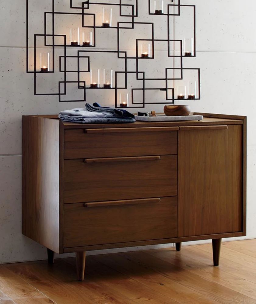 Tate Walnut 3-Drawer Chest
