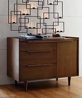Tate Walnut 3-Drawer Chest