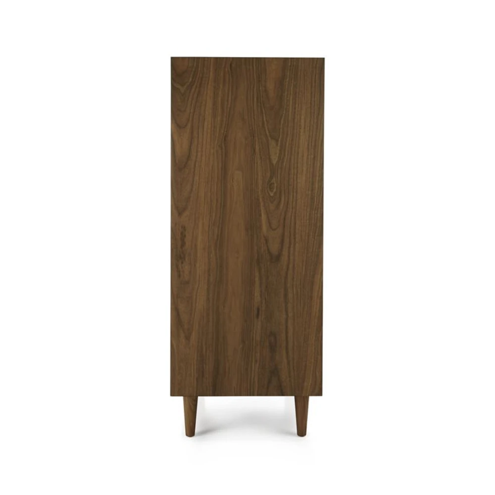 Tate Walnut 5-Drawer Chest