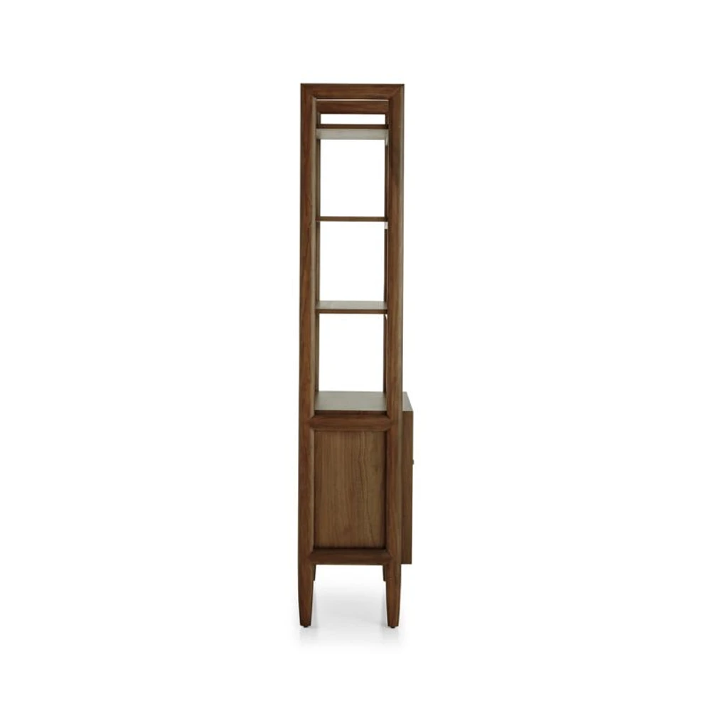 Tate Walnut Bookcase File Cabinet