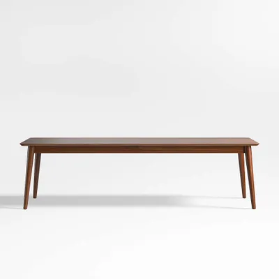 Tate 108"-144" Walnut Wood Extendable Dining Table