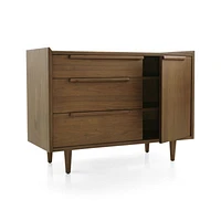 Tate Walnut 3-Drawer Chest