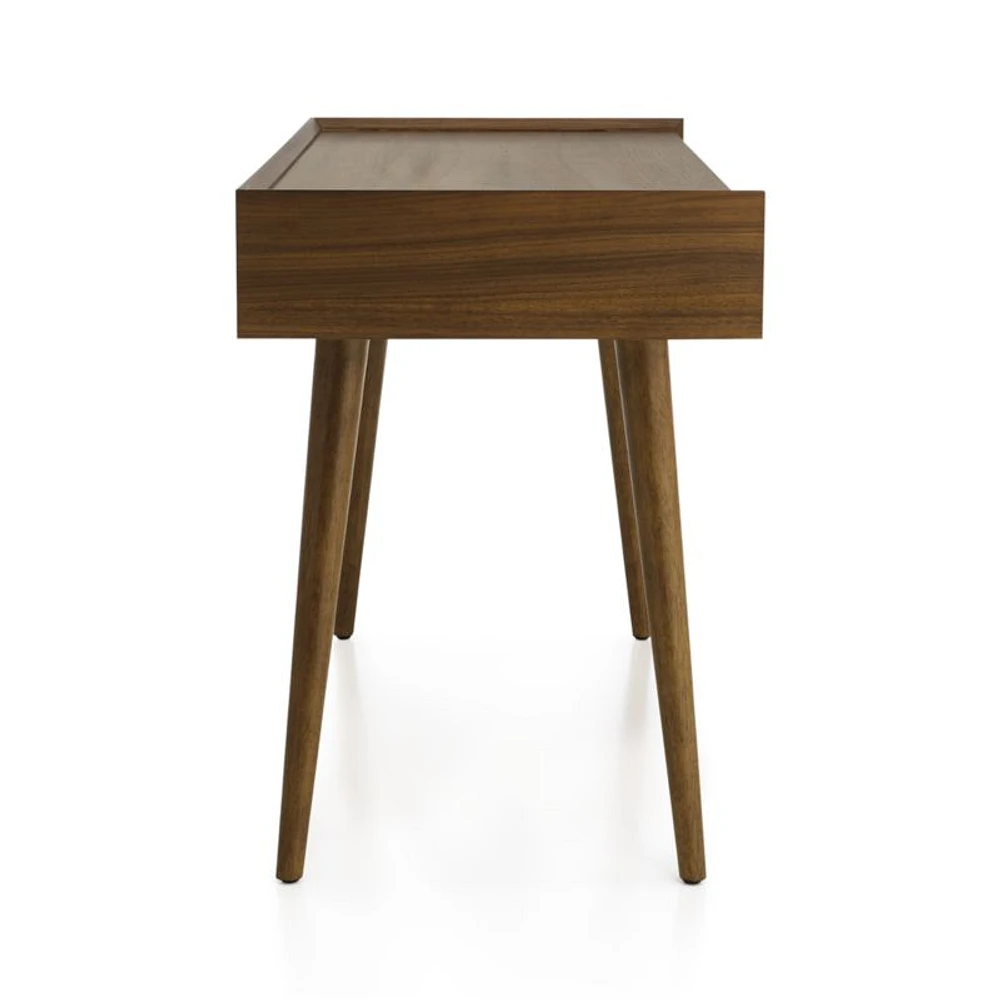 Tate 60" Walnut Desk with Outlet