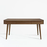 Tate 60" Walnut Desk with Outlet