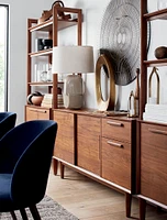 Tate 64.5" Walnut Storage Media Console
