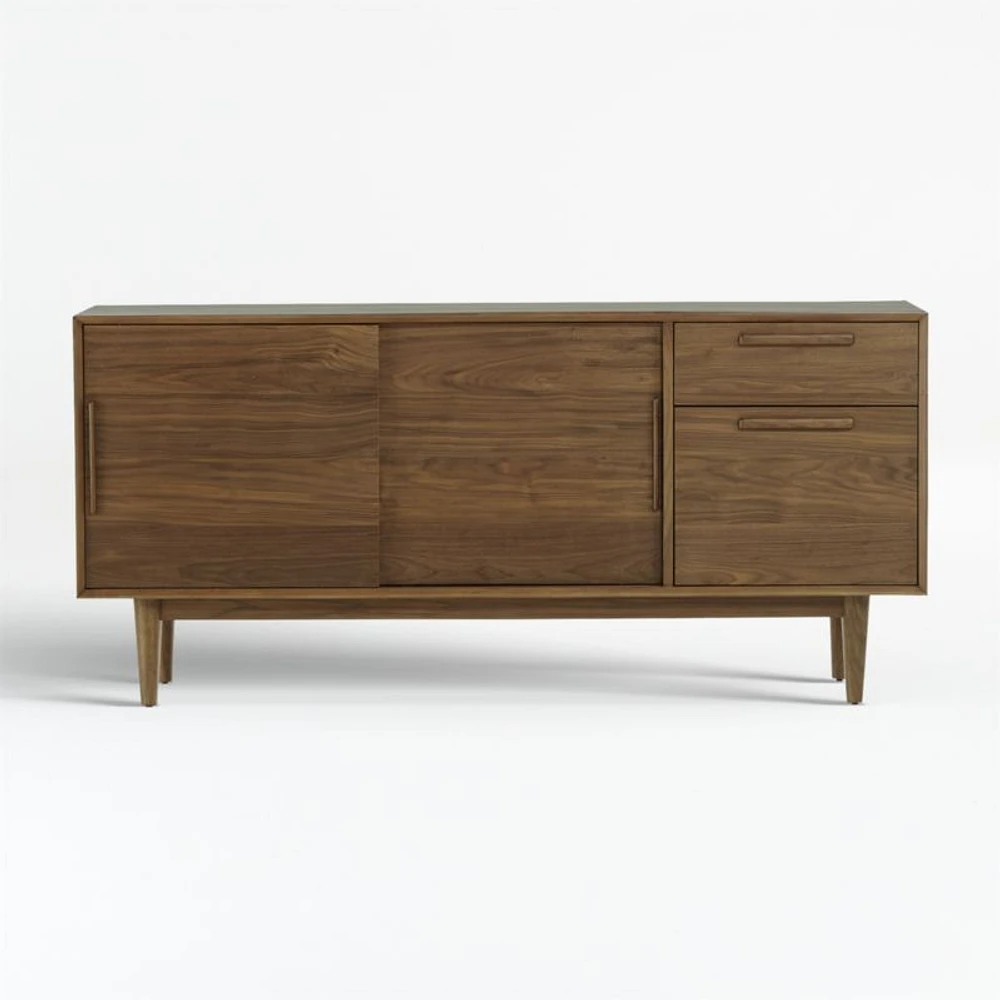 Tate 64.5" Walnut Storage Media Console