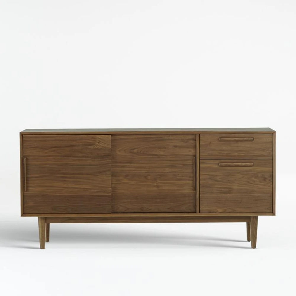 Tate 64.5" Walnut Storage Media Console